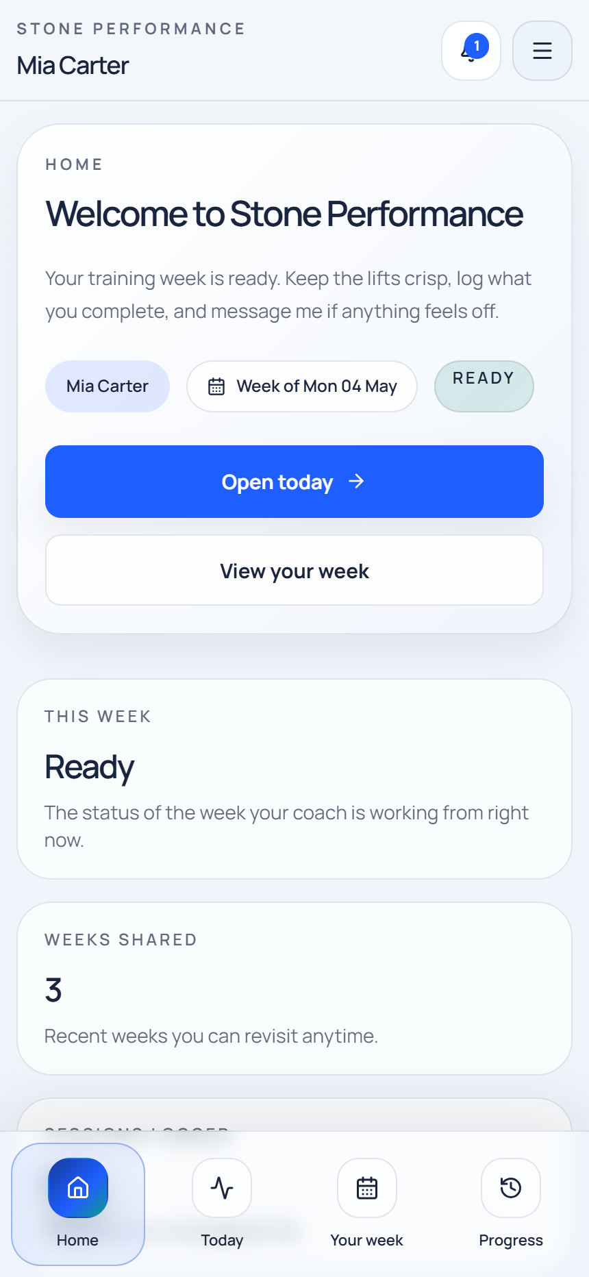 Gym Primer mobile mockup